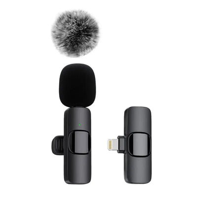 K60 NEW Wireless Lavalier Microphone Audio Video Recording Mini Mic For iPhone Android Laptop Gaming Mobile Phone Microphone - 𝐃𝐔𝐕𝐋𝐀𝐒𝐇𝐎𝐏
