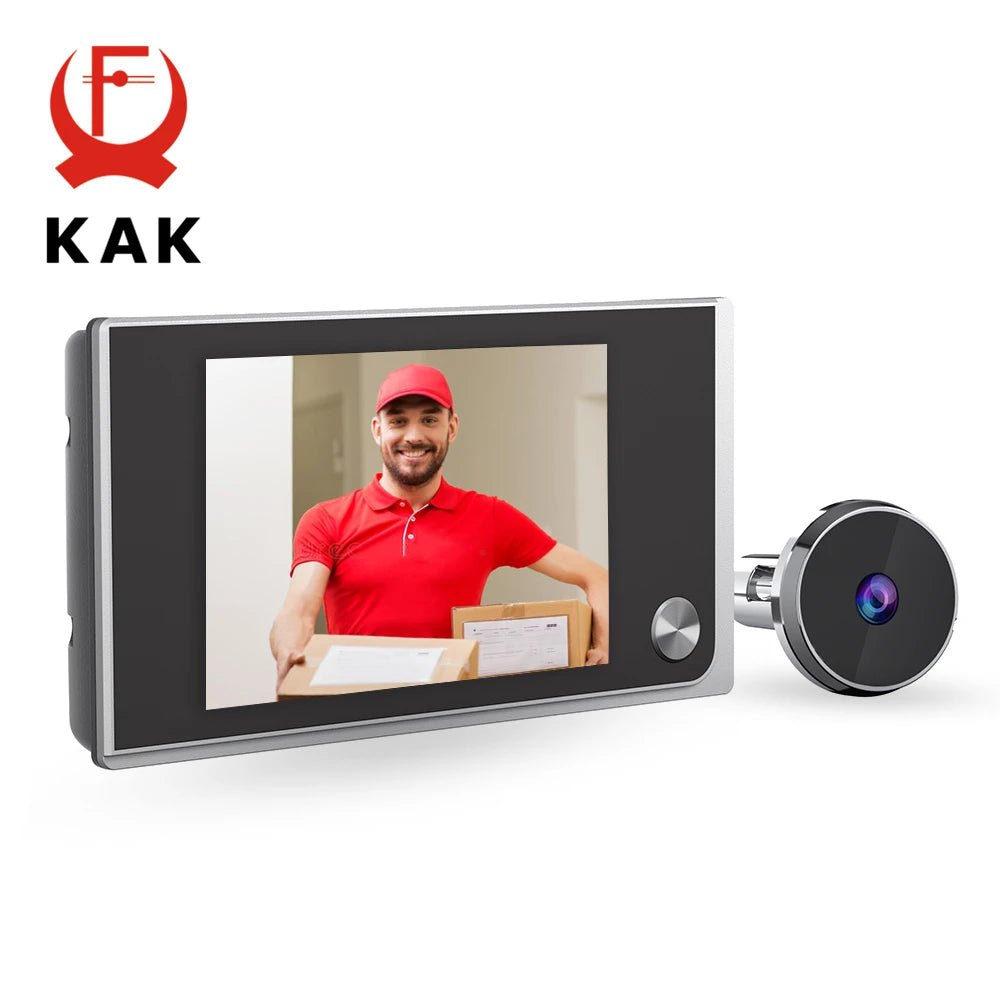 KAK 3.5" Digital Door Peephole Camera Electronic Door Viewer Bell 120 Degree Wide Angle HD Screen Home Security System Hardware - 𝐝𝐮𝐯𝐥𝐚𝐬𝐡𝐨𝐩.𝐜𝐨𝐦