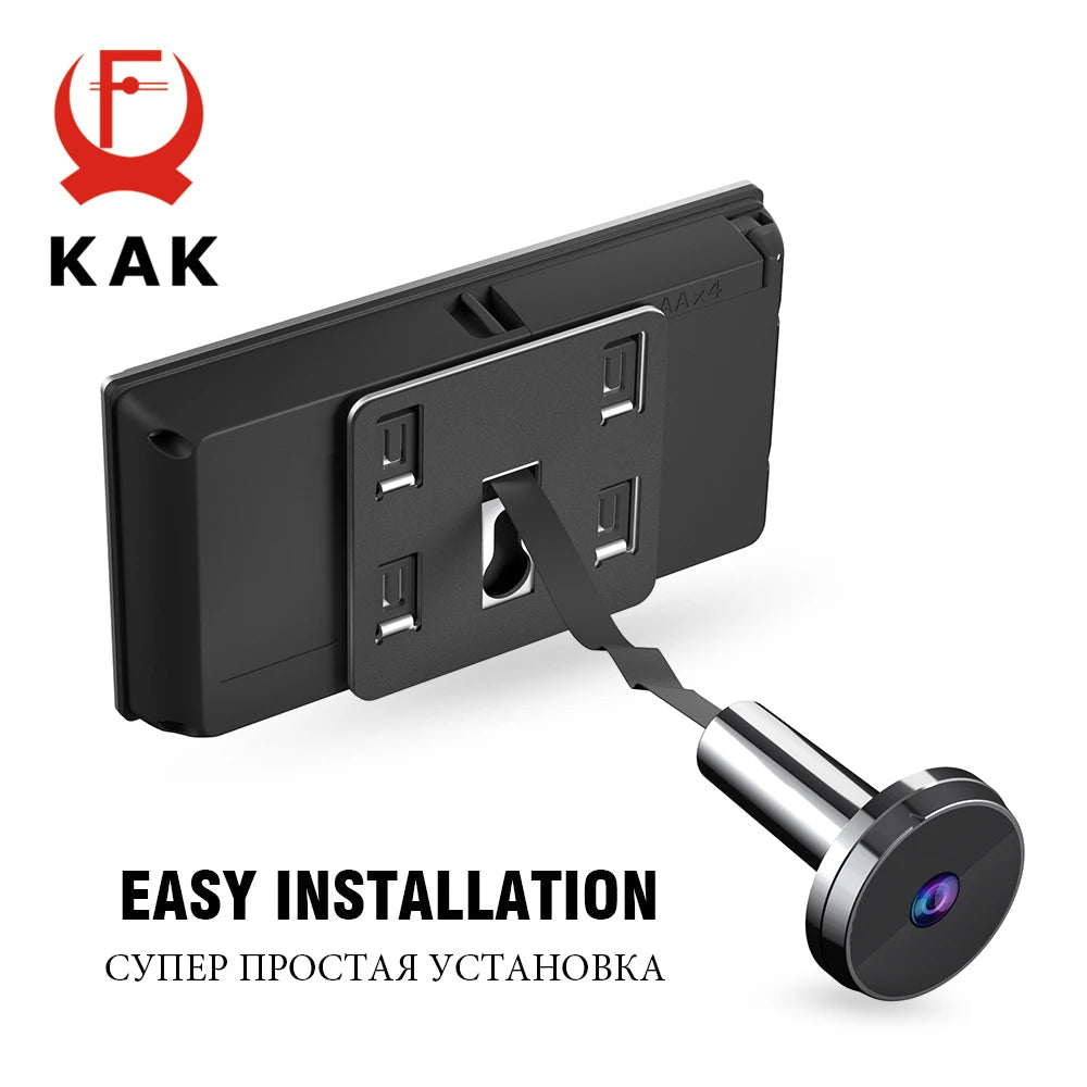 KAK 3.5" Digital Door Peephole Camera Electronic Door Viewer Bell 120 Degree Wide Angle HD Screen Home Security System Hardware - 𝐝𝐮𝐯𝐥𝐚𝐬𝐡𝐨𝐩.𝐜𝐨𝐦