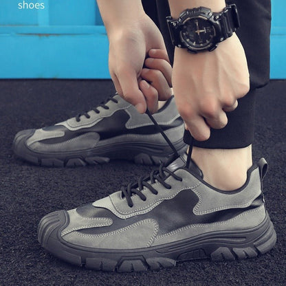 Labor protection shoes for men working on construction sites, leather sports and leisure shoes, spring style work shoes - 𝐃𝐔𝐕𝐋𝐀𝐒𝐇𝐎𝐏