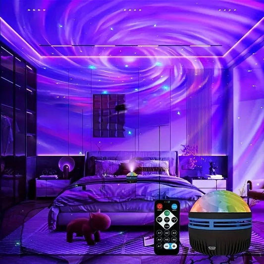 LED Star Galaxy Projector Lamp USB Auto Rotating Magic Ball Moon Light Colorful Starry Sky Remote Control NightLights Room Decor - 𝐝𝐮𝐯𝐥𝐚𝐬𝐡𝐨𝐩.𝐜𝐨𝐦