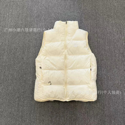 Lightweight Puffy Hooded Cotton Jacket Outerwear Bread Style Color Block Outdoor Sports Spring Autumn Season Men's Cotton Vest - 𝐃𝐔𝐕𝐋𝐀𝐒𝐇𝐎𝐏