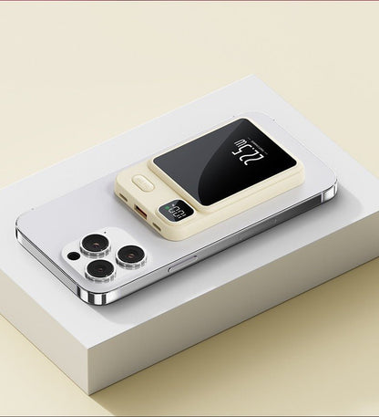 Magnetic suction power bank fast charging, compact and portable mobile power supply - 𝐃𝐔𝐕𝐋𝐀𝐒𝐇𝐎𝐏