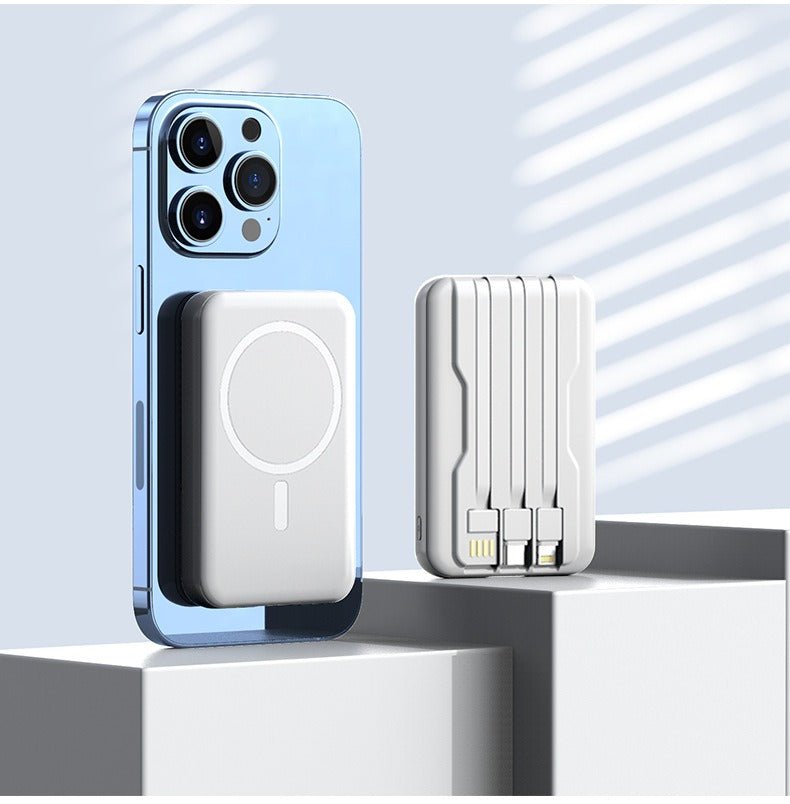 MagSafe Magnetic Wireless Power Bank 10000mAh Mini Super Fast Charging Mobile Power Supply - 𝐃𝐔𝐕𝐋𝐀𝐒𝐇𝐎𝐏