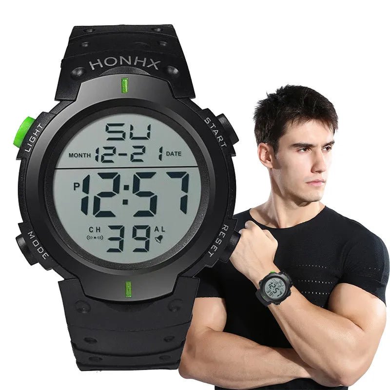 Men Sport LED Watches Top Brand Men Digital Clock Multi - Functional Rubber Man Fitnes Athlete Timekeeping Electronic Watch Reloj - 𝐝𝐮𝐯𝐥𝐚𝐬𝐡𝐨𝐩.𝐜𝐨𝐦