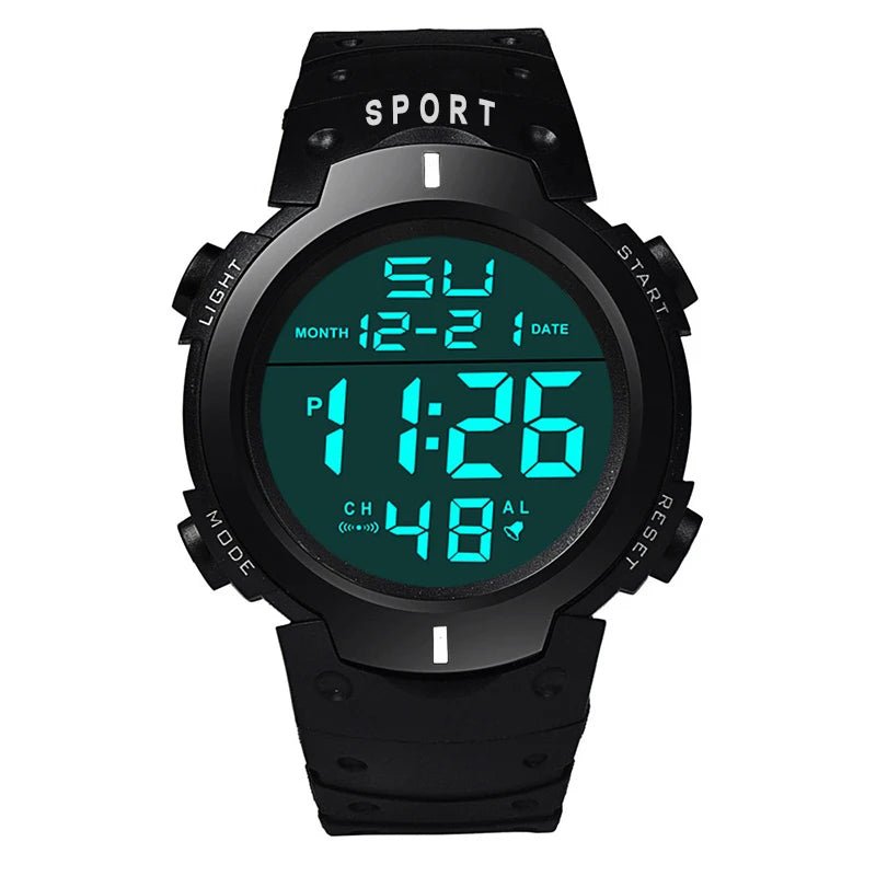 Men Sport LED Watches Top Brand Men Digital Clock Multi - Functional Rubber Man Fitnes Athlete Timekeeping Electronic Watch Reloj - 𝐝𝐮𝐯𝐥𝐚𝐬𝐡𝐨𝐩.𝐜𝐨𝐦