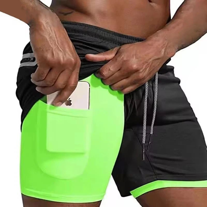 Men Sport Shorts Sportswear Double - deck Running Shorts 2 In 1 Beach Bottoms Summer Gym Fitness Training Jogging Short Pants Men - 𝐝𝐮𝐯𝐥𝐚𝐬𝐡𝐨𝐩.𝐜𝐨𝐦