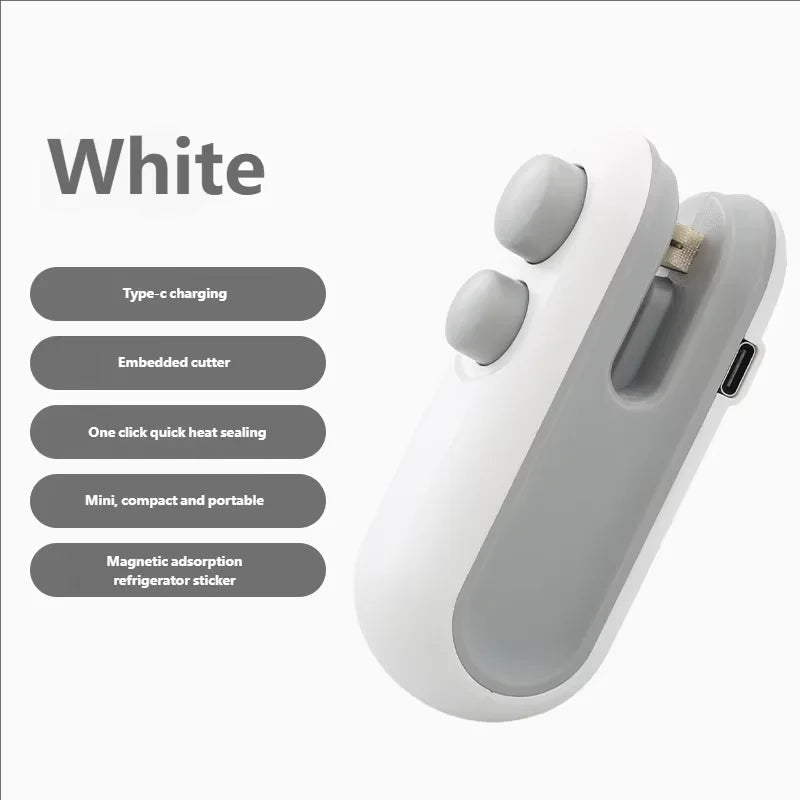 Mini Sealing Machine USB Rechargable Heat Sealer Storage Bag Plastic Package Food Sealer Clip Bag Handheld Food Heat Sealer - 𝐝𝐮𝐯𝐥𝐚𝐬𝐡𝐨𝐩.𝐜𝐨𝐦