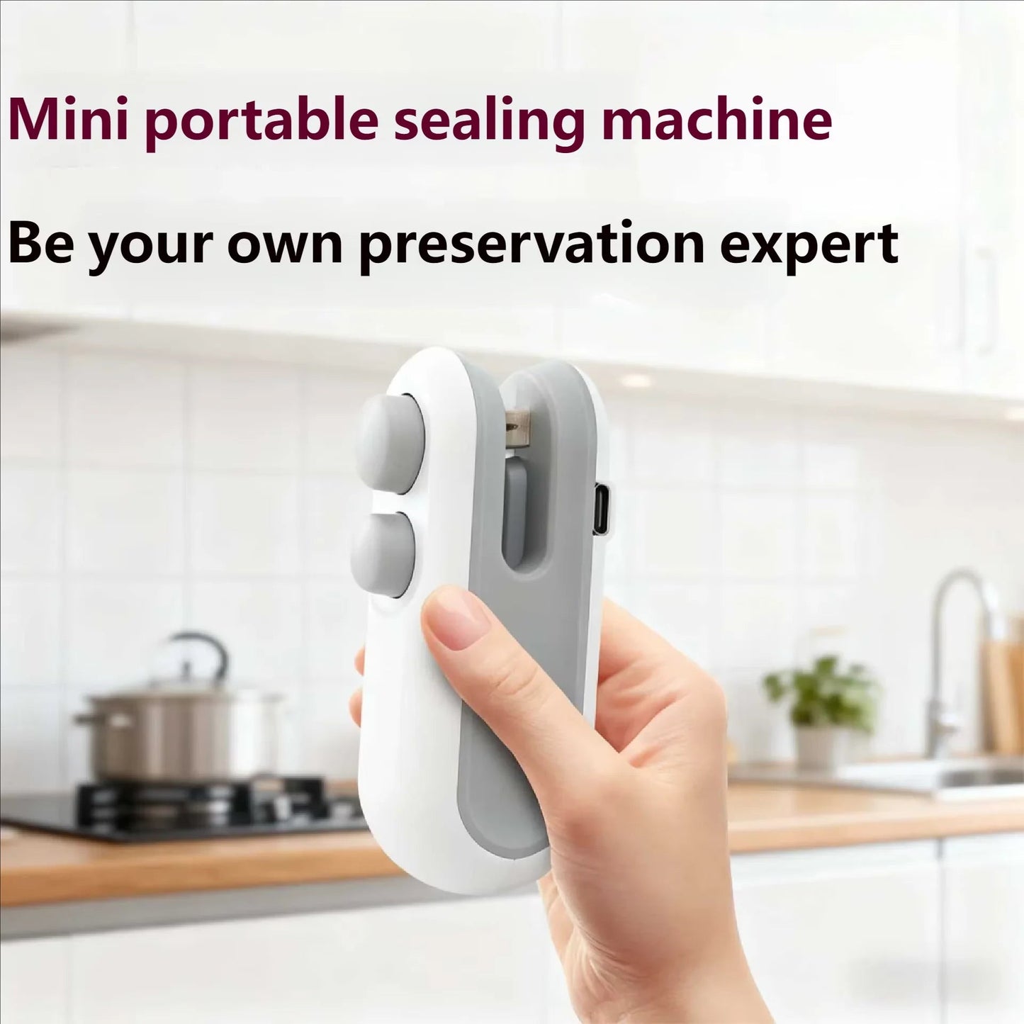 Mini Sealing Machine USB Rechargable Heat Sealer Storage Bag Plastic Package Food Sealer Clip Bag Handheld Food Heat Sealer - 𝐝𝐮𝐯𝐥𝐚𝐬𝐡𝐨𝐩.𝐜𝐨𝐦