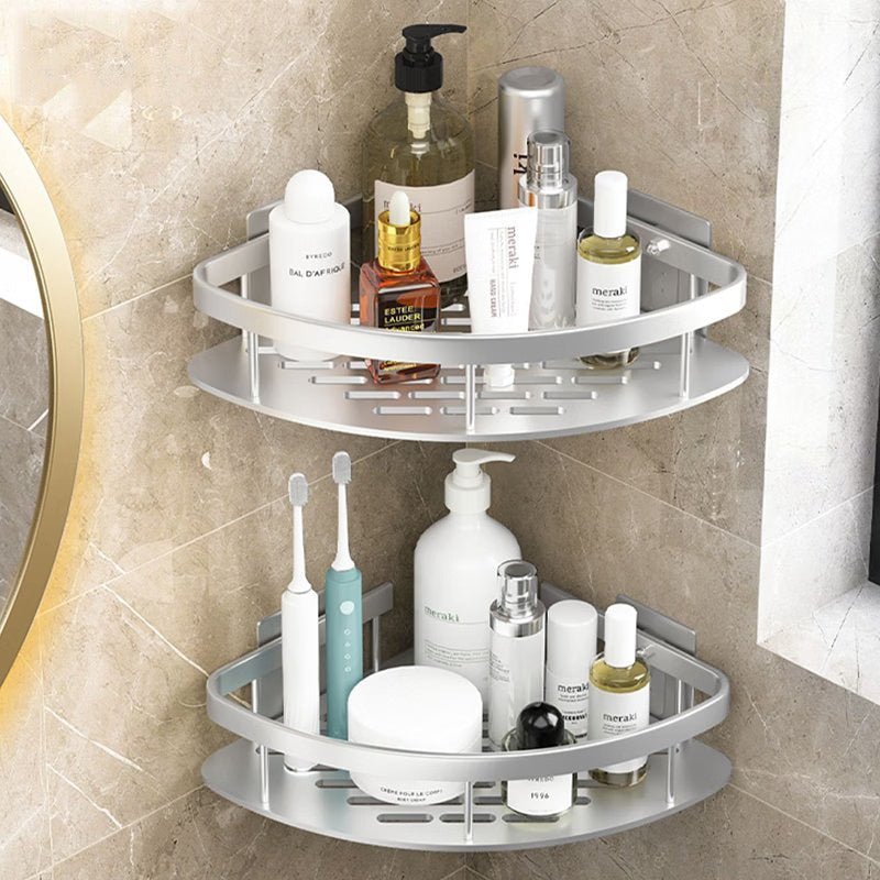 Minimalist bathroom black aluminum alloy triangular rectangular non perforated bathroom storage corner shelf - 𝐝𝐮𝐯𝐥𝐚𝐬𝐡𝐨𝐩.𝐜𝐨𝐦