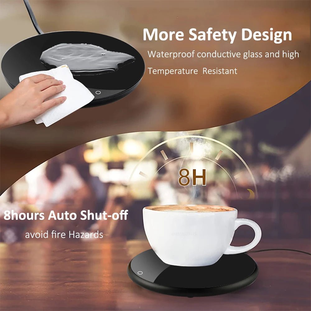 Mug Warmer USB Cup Warmer Coffee Cup Heater Thermostatic Heating Coaster Cup Electric Milk Tea Coffee Mug Warmer for Office Home - 𝐝𝐮𝐯𝐥𝐚𝐬𝐡𝐨𝐩.𝐜𝐨𝐦
