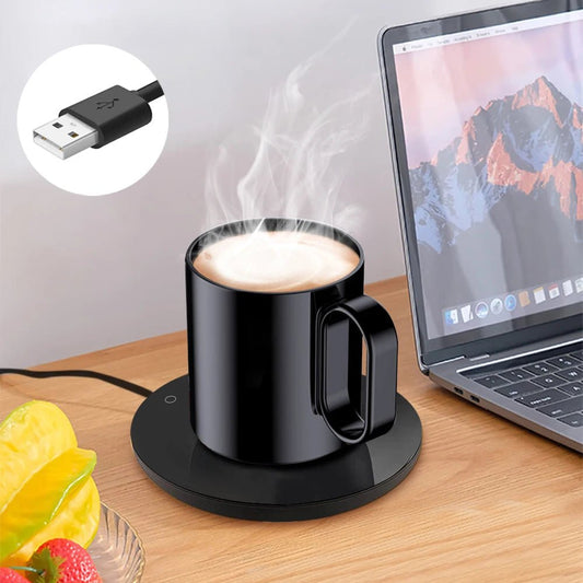 Mug Warmer USB Cup Warmer Coffee Cup Heater Thermostatic Heating Coaster Cup Electric Milk Tea Coffee Mug Warmer for Office Home - 𝐝𝐮𝐯𝐥𝐚𝐬𝐡𝐨𝐩.𝐜𝐨𝐦