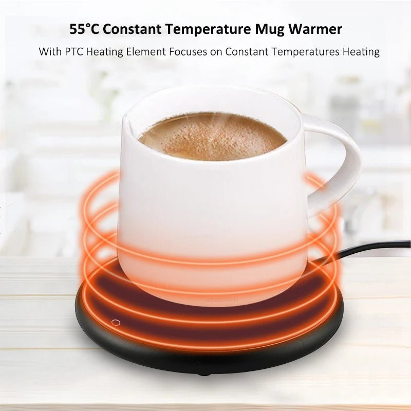 Mug Warmer USB Cup Warmer Coffee Cup Heater Thermostatic Heating Coaster Cup Electric Milk Tea Coffee Mug Warmer for Office Home - 𝐝𝐮𝐯𝐥𝐚𝐬𝐡𝐨𝐩.𝐜𝐨𝐦