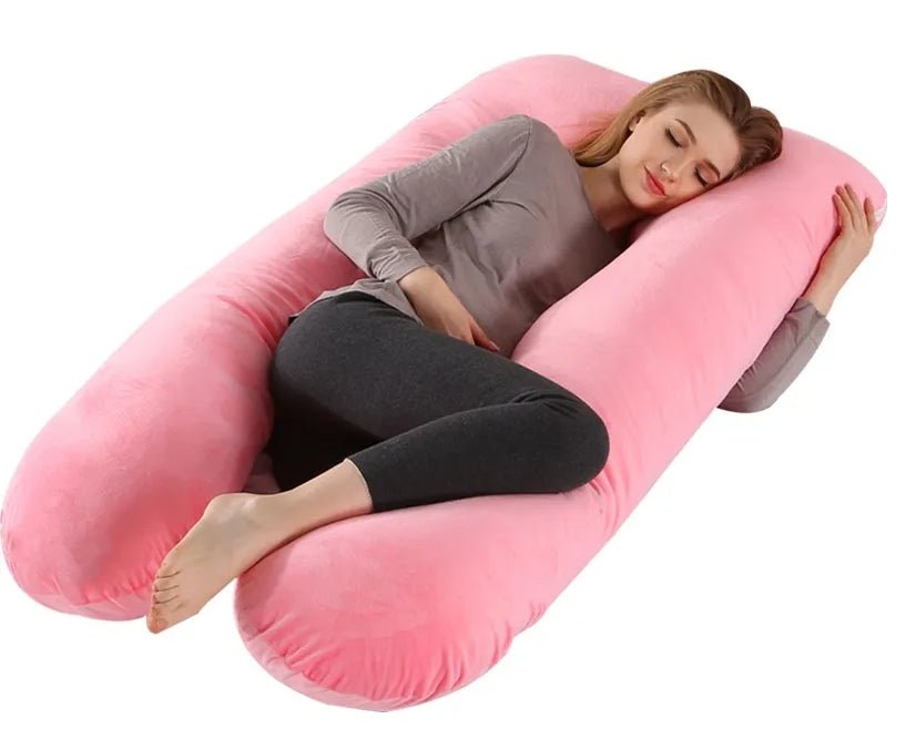 Multifunctional U shaped waist support side sleeping pillow for pregnant women pure cotton nursing pillow - 𝐝𝐮𝐯𝐥𝐚𝐬𝐡𝐨𝐩.𝐜𝐨𝐦