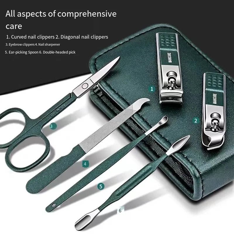Nail Scissors Set Household High End Mens And Womens Special Nail Clippers Manicure Beauty Tools 6 Piece Portable Household - 𝐝𝐮𝐯𝐥𝐚𝐬𝐡𝐨𝐩.𝐜𝐨𝐦
