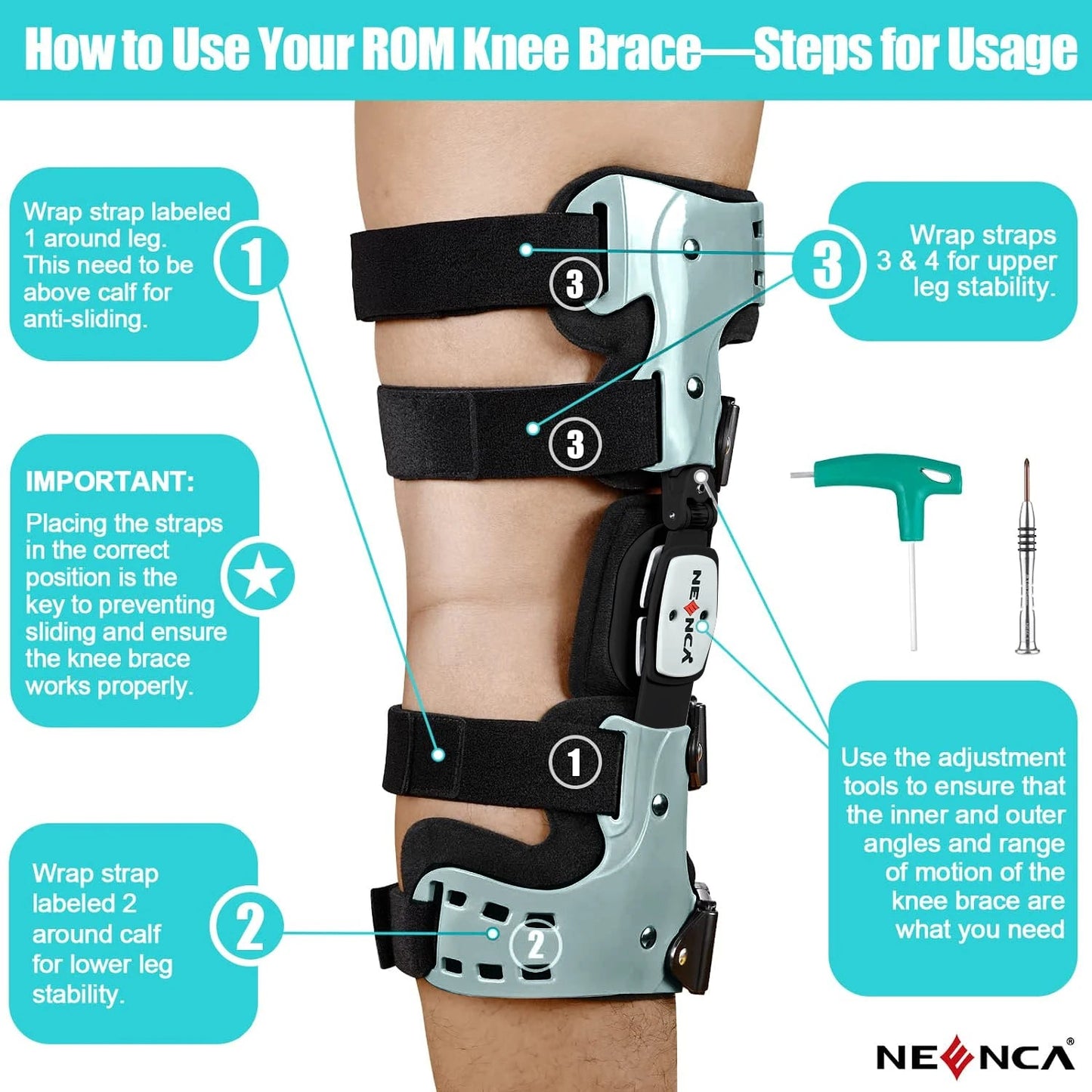 NEENCA OA Unloader Knee Brace Support for Arthritis Pain Osteoarthritis Cartilage Defect Repair Avascular Necrosis - 𝐝𝐮𝐯𝐥𝐚𝐬𝐡𝐨𝐩.𝐜𝐨𝐦
