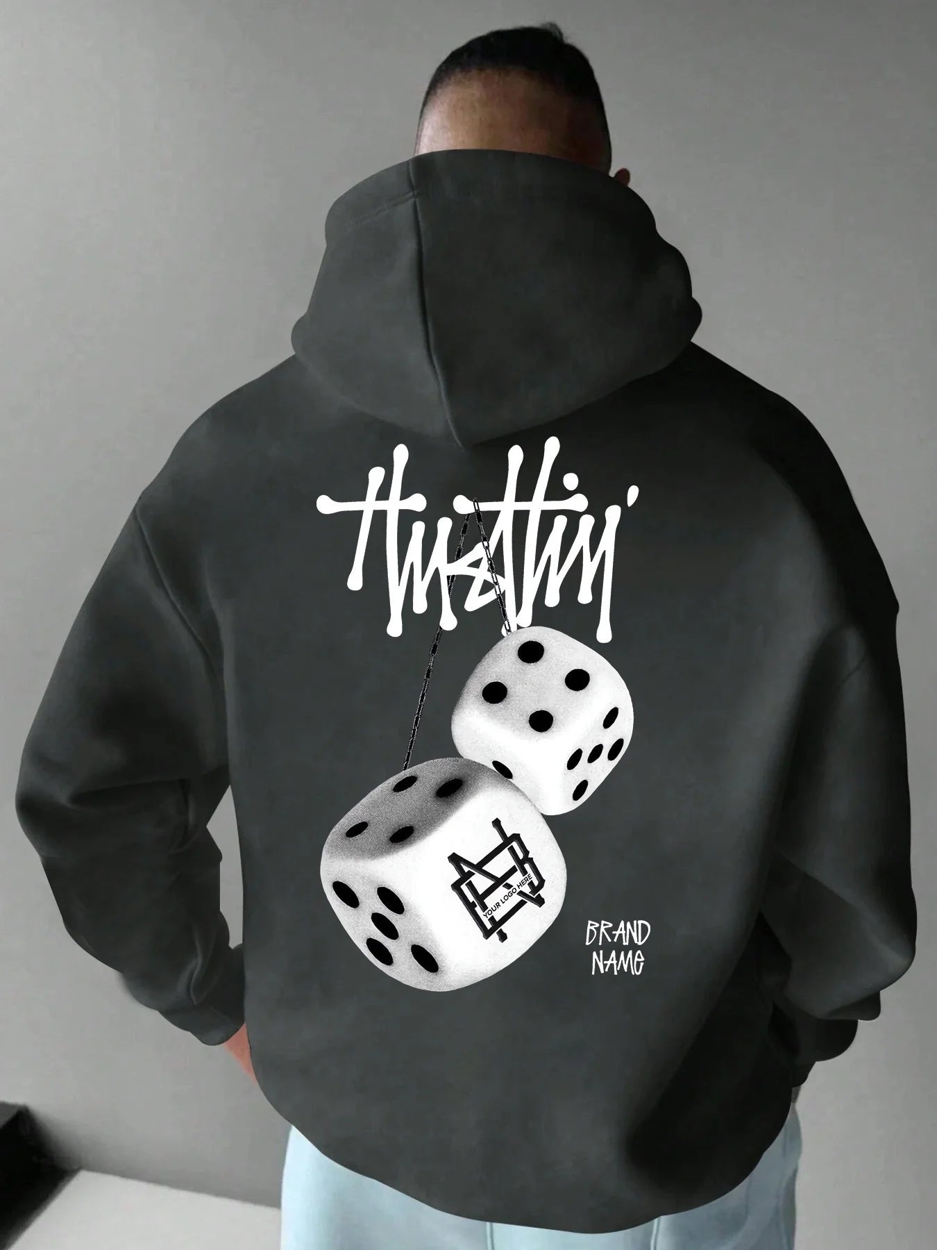 New autumn and winter men's hoodie sweatshirt geometric pattern printing adult street casual fashion loose long - sleeved top - 𝐃𝐔𝐕𝐋𝐀𝐒𝐇𝐎𝐏