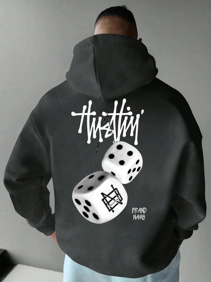 New autumn and winter men's hoodie sweatshirt geometric pattern printing adult street casual fashion loose long - sleeved top - 𝐃𝐔𝐕𝐋𝐀𝐒𝐇𝐎𝐏