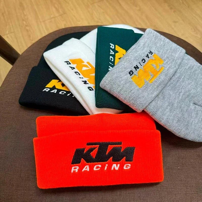 New KTM Embroidered Knitted Hat, Winter Warm Skiing Sports Hat, Men's and Women's Same Style, Anti Cold Knitted Hat, Cold Hat - 𝐃𝐔𝐕𝐋𝐀𝐒𝐇𝐎𝐏