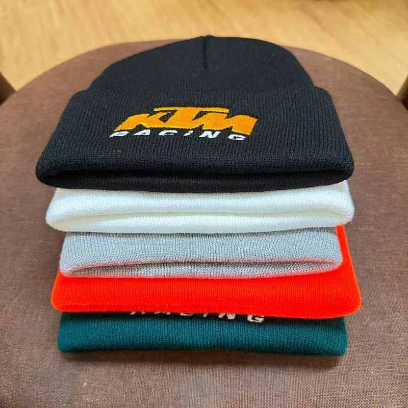 New KTM Embroidered Knitted Hat, Winter Warm Skiing Sports Hat, Men's and Women's Same Style, Anti Cold Knitted Hat, Cold Hat - 𝐃𝐔𝐕𝐋𝐀𝐒𝐇𝐎𝐏