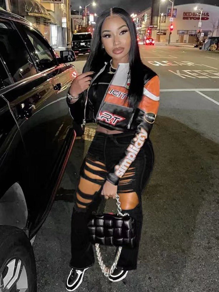 New Network Red Popular Broken Flare Jeans Floor Pulling High Elastic Pants - 𝐝𝐮𝐯𝐥𝐚𝐬𝐡𝐨𝐩.𝐜𝐨𝐦