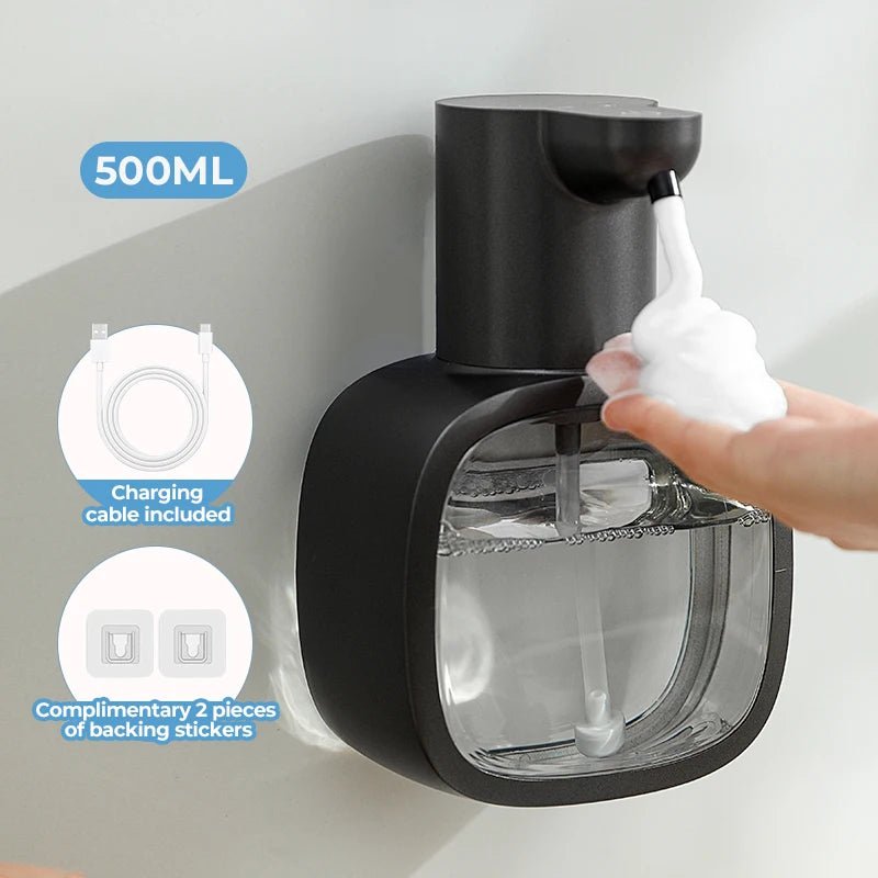 New Wall Mounted Automatic Soap Dispenser Foam Smart Hand Washing Machine 500ml Liquid Rechargeable Bathroom Induction Sensor - 𝐝𝐮𝐯𝐥𝐚𝐬𝐡𝐨𝐩.𝐜𝐨𝐦