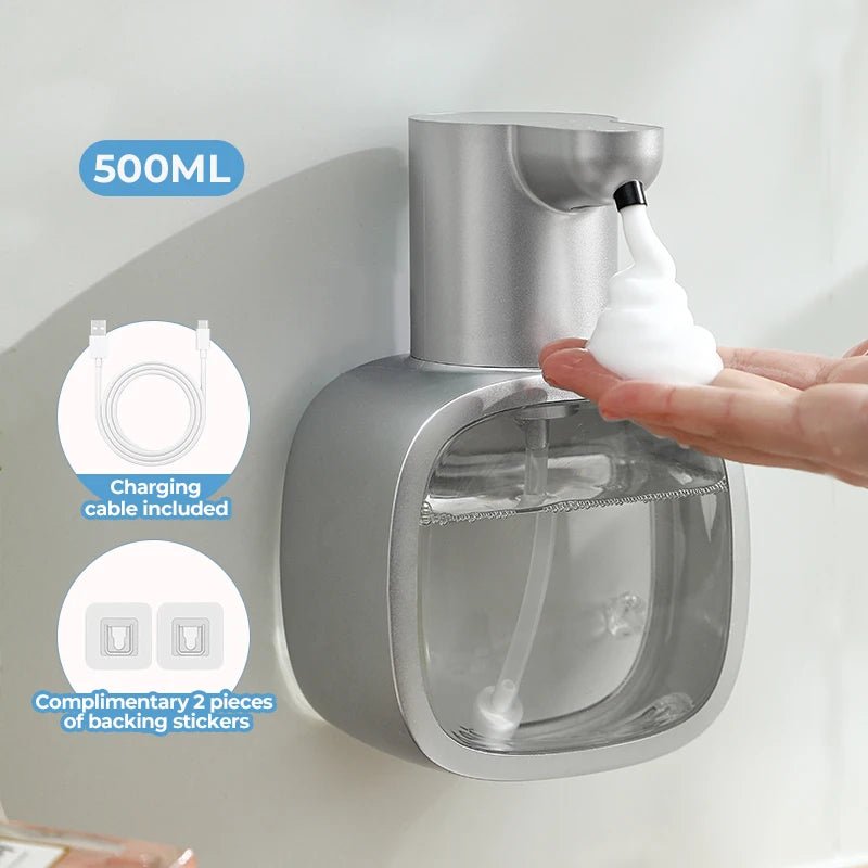 New Wall Mounted Automatic Soap Dispenser Foam Smart Hand Washing Machine 500ml Liquid Rechargeable Bathroom Induction Sensor - 𝐝𝐮𝐯𝐥𝐚𝐬𝐡𝐨𝐩.𝐜𝐨𝐦