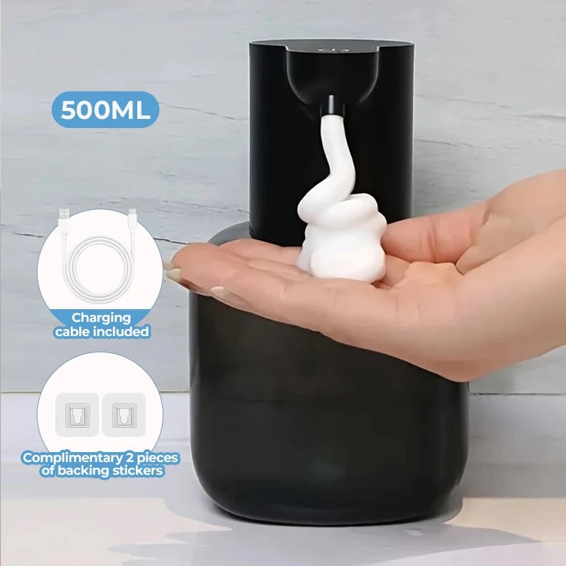 New Wall Mounted Automatic Soap Dispenser Foam Smart Hand Washing Machine 500ml Liquid Rechargeable Bathroom Induction Sensor - 𝐝𝐮𝐯𝐥𝐚𝐬𝐡𝐨𝐩.𝐜𝐨𝐦