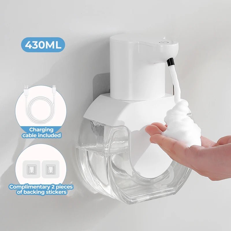 New Wall Mounted Automatic Soap Dispenser Foam Smart Hand Washing Machine 500ml Liquid Rechargeable Bathroom Induction Sensor - 𝐝𝐮𝐯𝐥𝐚𝐬𝐡𝐨𝐩.𝐜𝐨𝐦