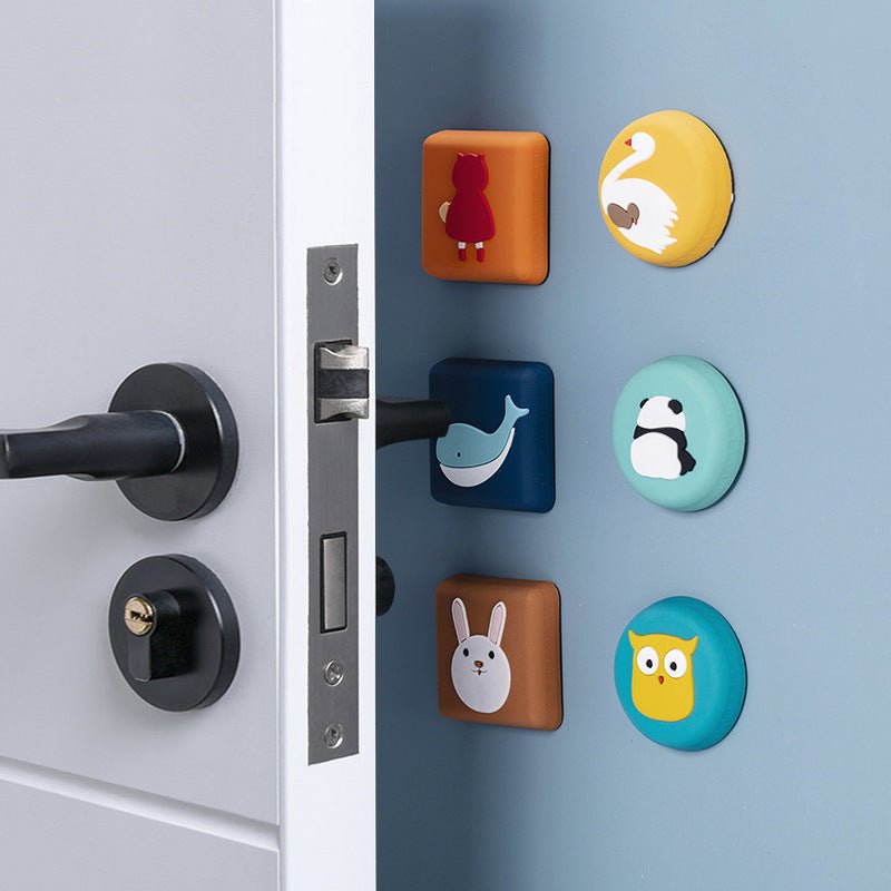 Original Cartoon Silicon Door Bumper Pad Thickened Wall Door Handle Protection Pad Table Corner Door Rear Buffer Mute Shockproof - 𝐝𝐮𝐯𝐥𝐚𝐬𝐡𝐨𝐩.𝐜𝐨𝐦