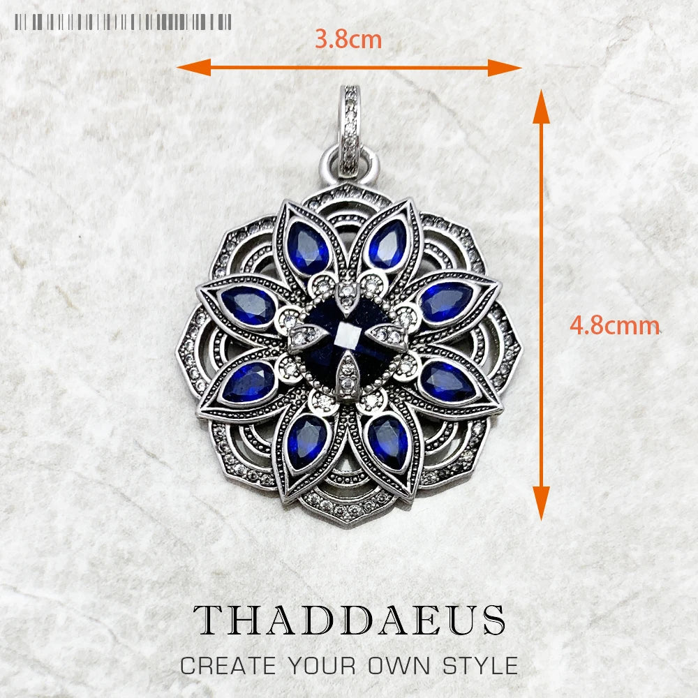 Pendant Hand of Fatima Chakra Lotus Summer New Jewelry Bohemia 925 Sterling Silver Accessories Protection Gift For Women Men - 𝐝𝐮𝐯𝐥𝐚𝐬𝐡𝐨𝐩.𝐜𝐨𝐦