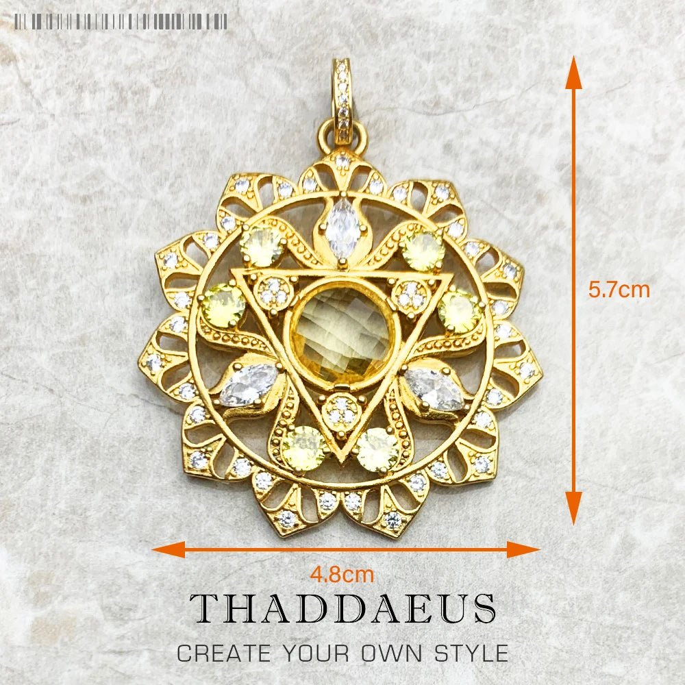 Pendant Hand of Fatima Chakra Lotus Summer New Jewelry Bohemia 925 Sterling Silver Accessories Protection Gift For Women Men - 𝐝𝐮𝐯𝐥𝐚𝐬𝐡𝐨𝐩.𝐜𝐨𝐦