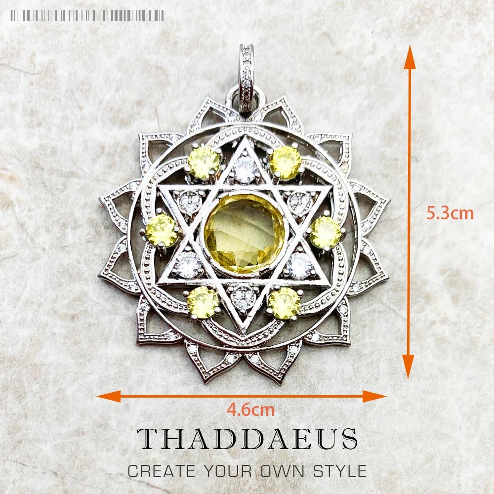 Pendant Hand of Fatima Chakra Lotus Summer New Jewelry Bohemia 925 Sterling Silver Accessories Protection Gift For Women Men - 𝐝𝐮𝐯𝐥𝐚𝐬𝐡𝐨𝐩.𝐜𝐨𝐦