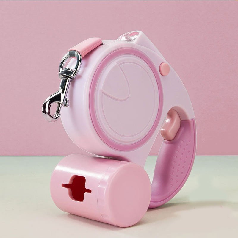 Pet automatic luminous traction rope, dog extendable rope, dog walking rope, chain, cat rope, small and medium - sized dog supplie - 𝐝𝐮𝐯𝐥𝐚𝐬𝐡𝐨𝐩.𝐜𝐨𝐦