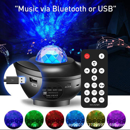 Popular Small Bowl Starry Sky Light Projection Light USB Bluetooth Music Rotating Water Ripple Starry Sky Laser Atmosphere Light - 𝐝𝐮𝐯𝐥𝐚𝐬𝐡𝐨𝐩.𝐜𝐨𝐦