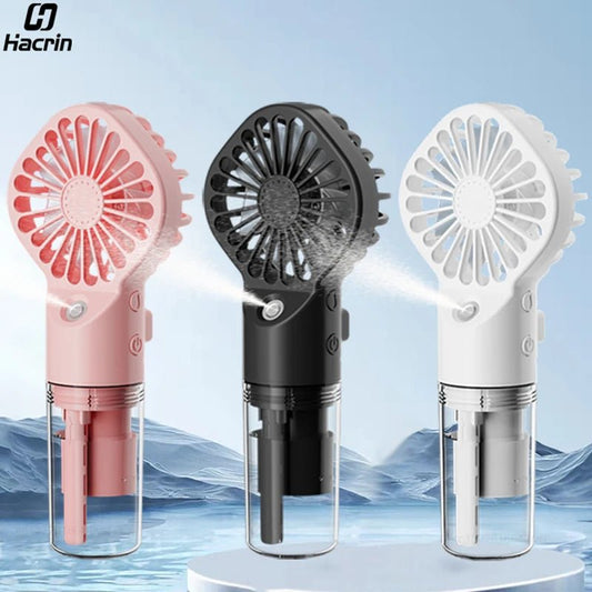 Portable Humidifier Fan Mini Handheld Mist Fan Portable USB Rechargeable Handheld Fan with Humidifier Mini Water Spray Hand Fan - 𝐝𝐮𝐯𝐥𝐚𝐬𝐡𝐨𝐩.𝐜𝐨𝐦