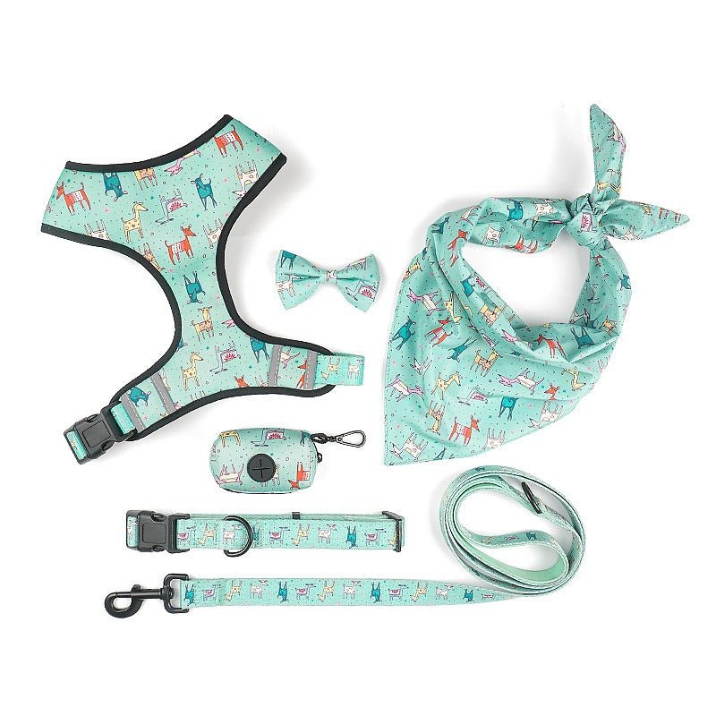 Printed Six - Piece Pet Supplies Comfortable Polyester Dog Strap With Double - Sided Printing Dog Chest Strap - 𝐝𝐮𝐯𝐥𝐚𝐬𝐡𝐨𝐩.𝐜𝐨𝐦