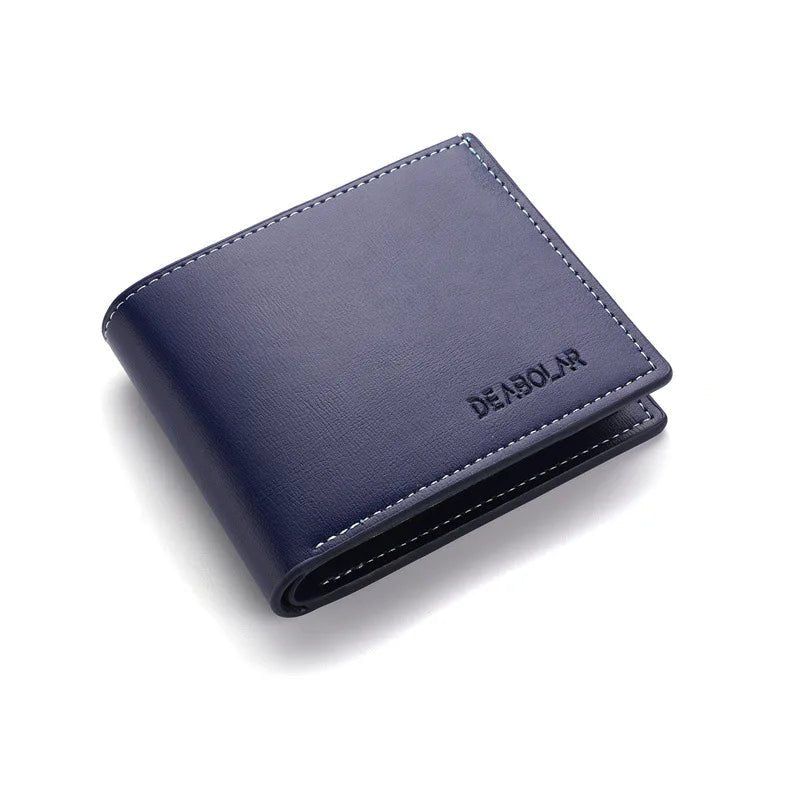 Pu Leather Men Short Wallet Thin Style Folding Young Men Credit Card Holder Wallet - 𝐝𝐮𝐯𝐥𝐚𝐬𝐡𝐨𝐩.𝐜𝐨𝐦