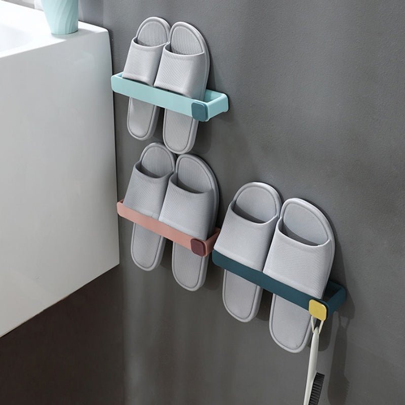 Punch - Free Shoe Rack Bathroom Slippers Rack a Lot Of Toilet Storage Wall Hanging Rack - 𝐝𝐮𝐯𝐥𝐚𝐬𝐡𝐨𝐩.𝐜𝐨𝐦