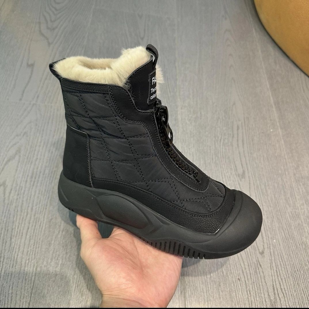 Retro versatile snow boots, soft soled waterproof cotton shoes with thick velvet, warm and high top women's shoes - 𝐃𝐔𝐕𝐋𝐀𝐒𝐇𝐎𝐏