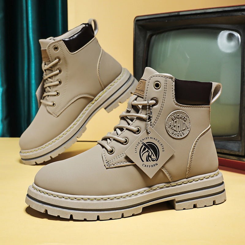 Rhubarb boots anti slip trendy waterproof British Martin boots - 𝐝𝐮𝐯𝐥𝐚𝐬𝐡𝐨𝐩.𝐜𝐨𝐦