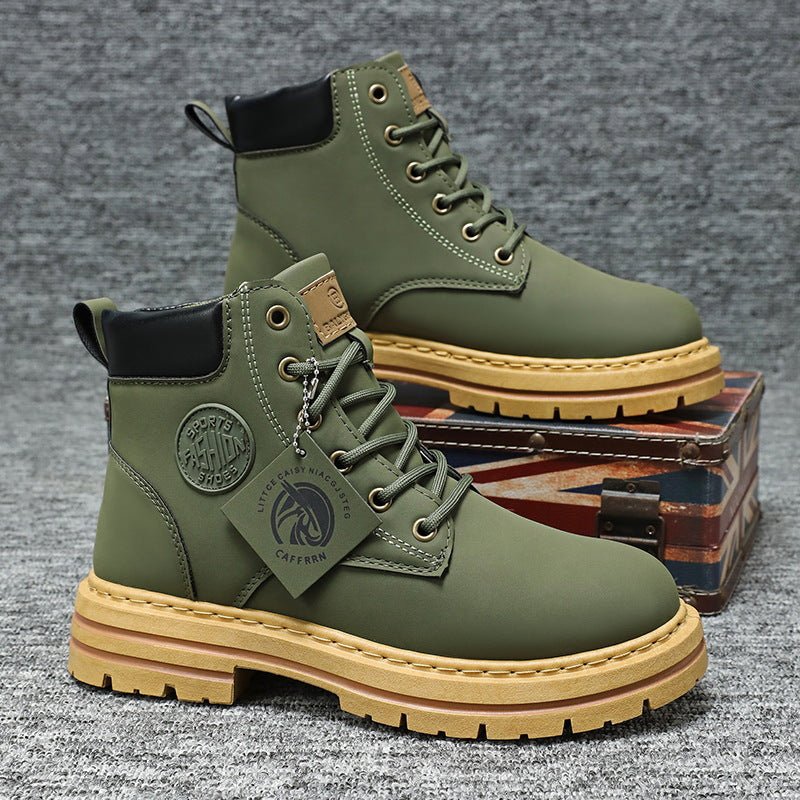 Rhubarb boots anti slip trendy waterproof British Martin boots - 𝐝𝐮𝐯𝐥𝐚𝐬𝐡𝐨𝐩.𝐜𝐨𝐦