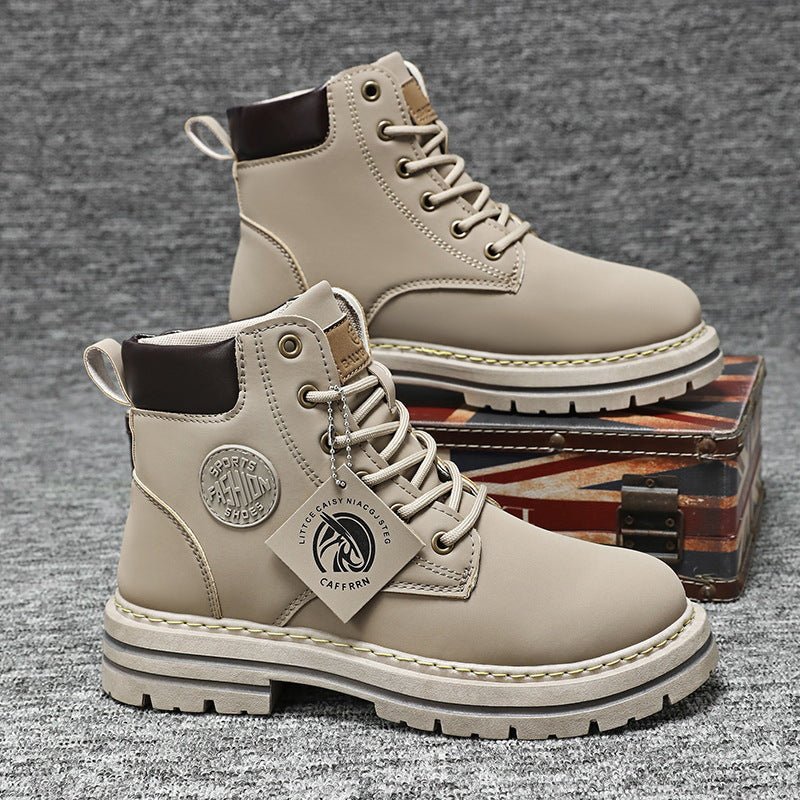 Rhubarb boots anti slip trendy waterproof British Martin boots - 𝐝𝐮𝐯𝐥𝐚𝐬𝐡𝐨𝐩.𝐜𝐨𝐦