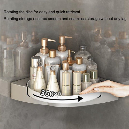 Rotating toilet triangle storage rack wall mounted bathroom toilet no drilling wall corner shower gel storage rack - 𝐝𝐮𝐯𝐥𝐚𝐬𝐡𝐨𝐩.𝐜𝐨𝐦