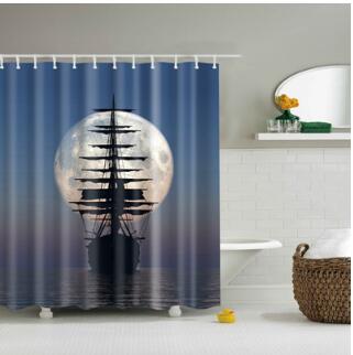 Sailing Ships Ship's Anchor Washable Bath Decor Shower Curtains - 𝐝𝐮𝐯𝐥𝐚𝐬𝐡𝐨𝐩.𝐜𝐨𝐦