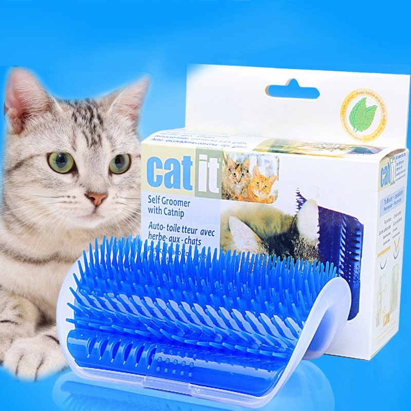 Self - massage Brush For Cats Self Groomer With Catnip Included Pet Brush Massage Comb Cat Itching Device Cat Toys AT14 - 𝐝𝐮𝐯𝐥𝐚𝐬𝐡𝐨𝐩.𝐜𝐨𝐦