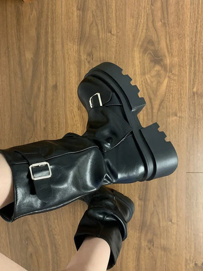 Short boots women's 2025 new spring and autumn winter retro Maillard mid boots women's - 𝐃𝐔𝐕𝐋𝐀𝐒𝐇𝐎𝐏