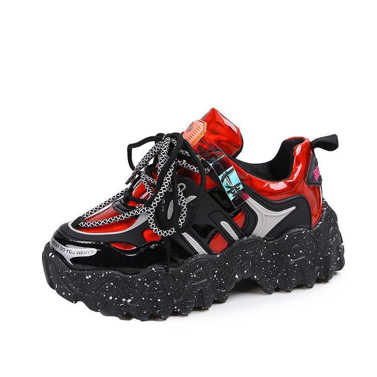 Show Feet Little Old Shoes Women's Trendy New Thick Sole Sneakers Wave Casual Shoes - 𝐝𝐮𝐯𝐥𝐚𝐬𝐡𝐨𝐩.𝐜𝐨𝐦