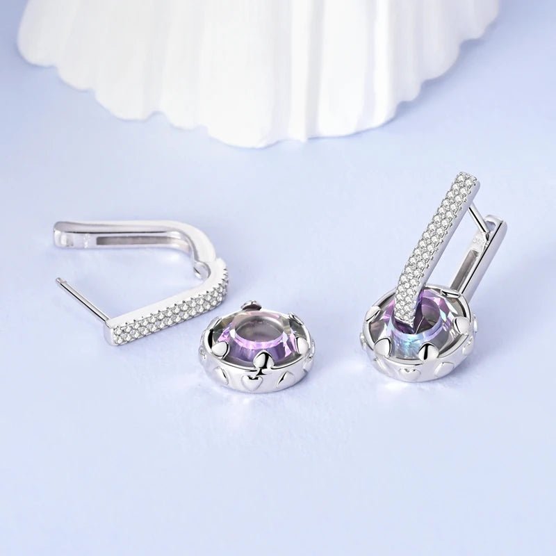 Silver earrings 925 sterling silver Bow star Butterfly zircon twist around jewelry earrings female earrings fashion accessories - 𝐝𝐮𝐯𝐥𝐚𝐬𝐡𝐨𝐩.𝐜𝐨𝐦