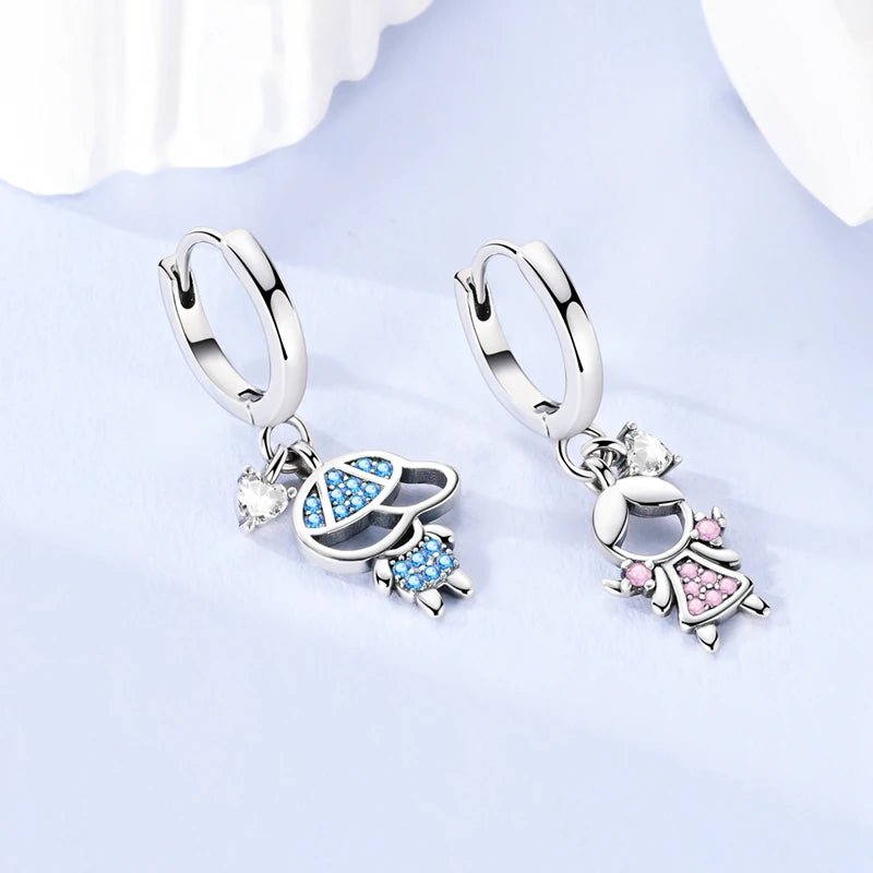 Silver earrings 925 sterling silver Bow star Butterfly zircon twist around jewelry earrings female earrings fashion accessories - 𝐝𝐮𝐯𝐥𝐚𝐬𝐡𝐨𝐩.𝐜𝐨𝐦